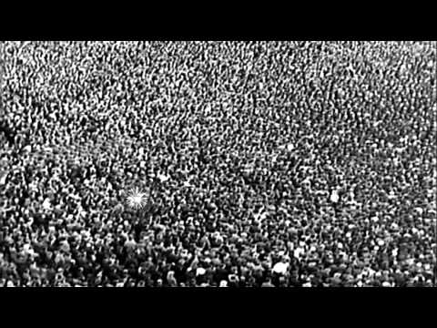 Benito Mussolini Speaks To Huge Crowd Gathered In Rome, Italy. Hd Stock Footage