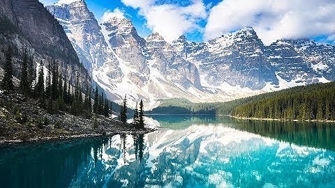 1 HR 4K ROCKY MOUNTAIN WONDERS music +  Dynamic Relaxation Film   Banff & Jasper Alberta