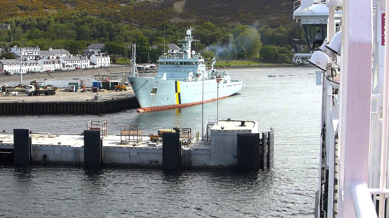 Caledonian MacBrayne MV Loch Seaforth arriving at Ullapool Ferry Terminal