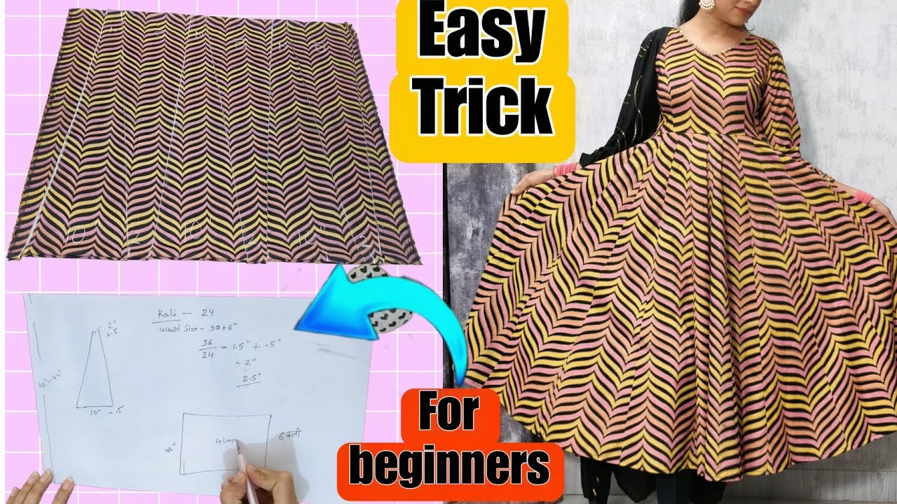 Designer Frock Suit Cutting & Stitching From Saree & Dhotiदादी की साड़ी और  बाबा की धोती का करेंReuse - YouTube