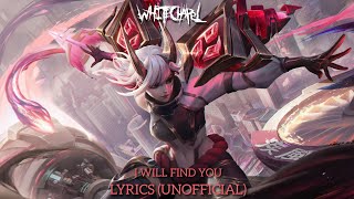 Whitechapel - I Will Find You - Lyrics (Unofficial)