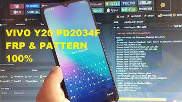 VIVO Y20 PD2034F Pattern Unlock & FRP Bypass By Unlock Tool 100% Done .