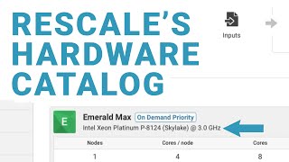 Rescale provides the largest catalog of hardware options for cloud HPC in the world
