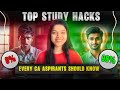 Study Hacks - Each CA Aspirant should Know 🎯#ca #cs #cma