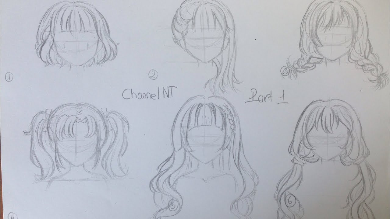 Tóc Anime 5 bước vẽ tóc nhân vật anime đơn giản nhất  Blog Sharepng