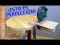 🔥 Increíble poder cortar círculos de madera perfectos con la sierra caladora