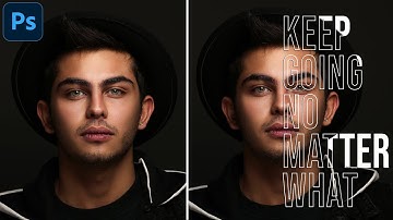 Half Face Text Portrait Effect in Photoshop | Creative Typography Design Tutorial