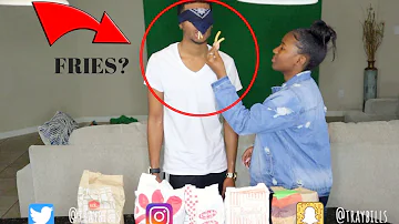 GUESSING FAST FOOD FRIES (BLINDFOLDED) FT IAMJUSTAIRI | TRAYBILLS!!!