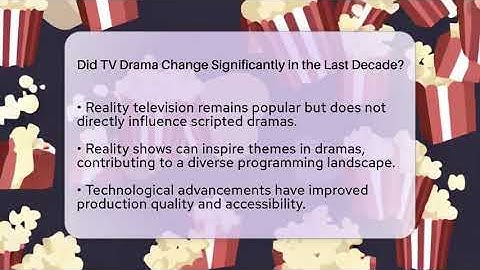 Did TV Drama Change Significantly in the Last Decade? | The Reality Radar