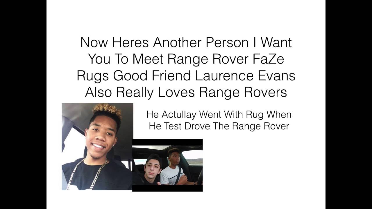 FaZe Rugs Range Rover Presentation @Fazerug @landrover @landroverusa ...