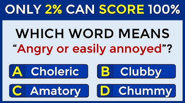 Only 2% Can Pass This Test | Match The VOCABULARY Words #26