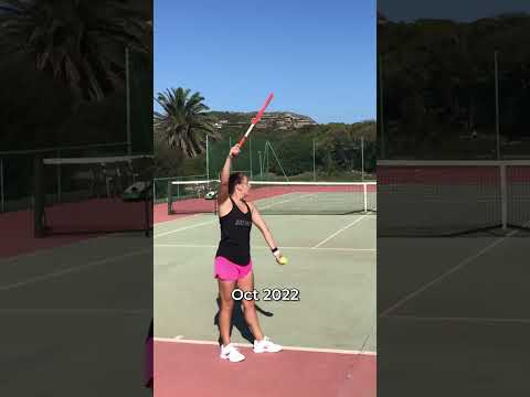 My tennis serve transformation 🦋 #shorts