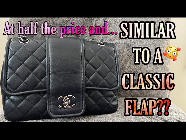 CHANEL ELEMENTARY CHIC QUILTED MEDIUM FLAP BAG UNBOXING & FIRST