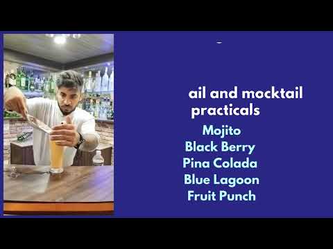 Cocktail and Mocktail practicals - Bartender Training in Dehradun