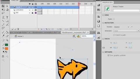 Flash CS4 Banner with Motion Tweening and Motion Guides- Part 7