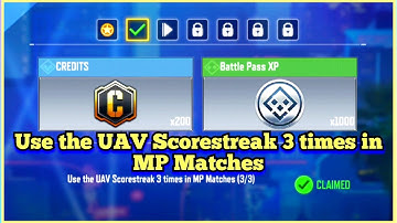 Call Of Duty Mobile Use the UAV Scorestreak 3 times in MP Matches Task Complete