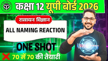 All NAMING REACTIONS of Organic Chemistry Class 12 | State Board Exam | Revision in Hindi