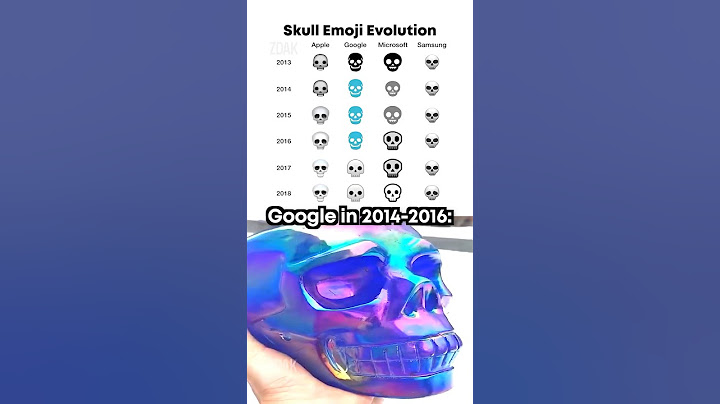 Skull emoji evolution 💀