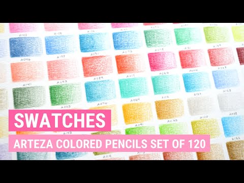 Arteza Professional Watercolor Pencils Set of 120