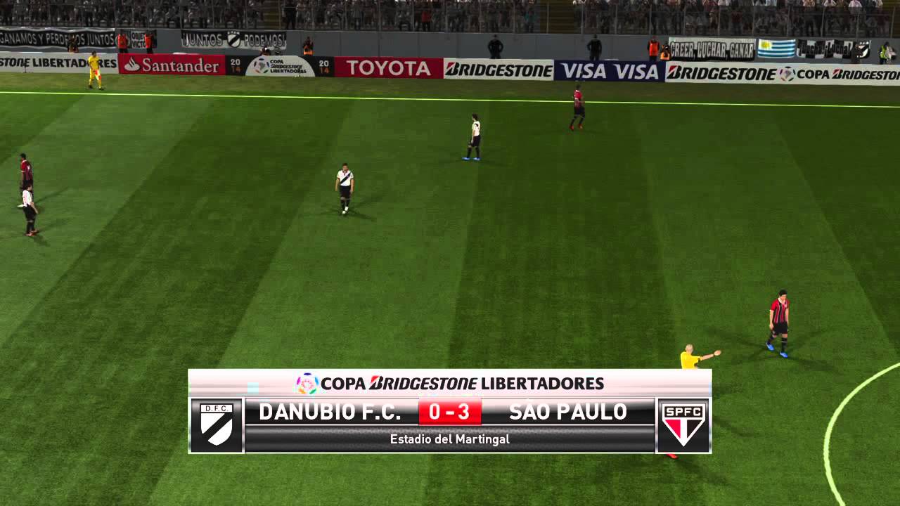Pes 16 Copa Libertadores Gameplay Sao Paulo Fc V Danubio F C Group Stage Game 5 Youtube