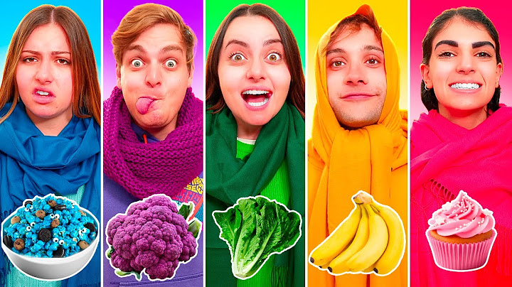 MANGIAMO SOLO CIBO DEL COLORE DELLA NOSTRA SCIARPA CON I NOSTRI AMICI PER 24 ORE! 🧣