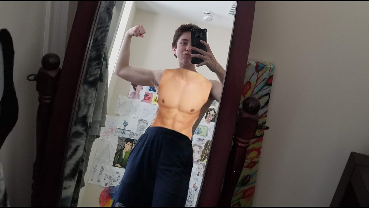 Trans Guy Tries on a Binder for the First Time **EMOTIONAL** (kinda