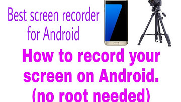 How to record screen on Android device (no root needed)