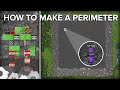 Minecraft Perimeter Start to Finish Tutorial with TNT Flying Machine