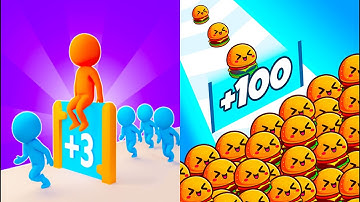 Count Masters Vs Food Run 🍔🍔🍔 Walkthrough All New Max Update Mobile Gameplay OG2358