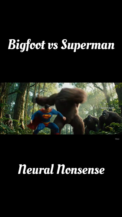 Bigfoot vs Superman Fight. #bigfoot #superman #fight #supermanshorts #bigfootvlog #funny