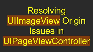 Resolving UIImageView Origin Issues in UIPageViewController