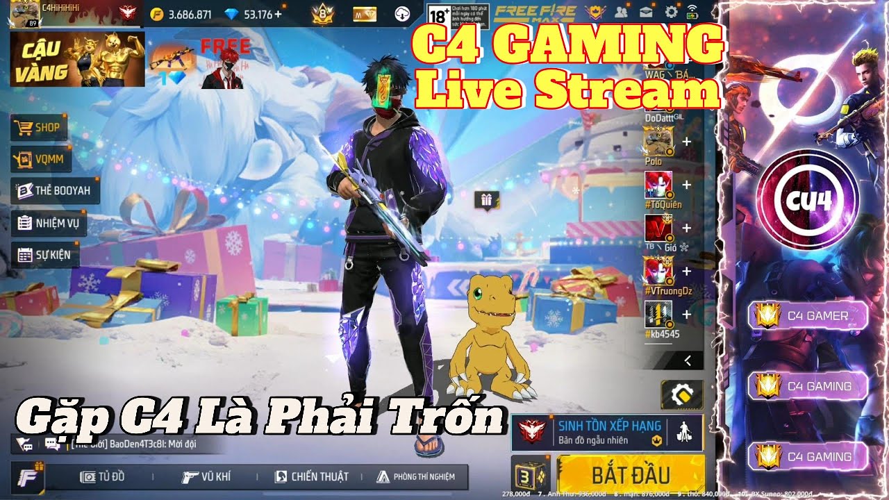 C4 GAMING - Gojo  Satoru Gánh Rank Kênh Thế Giới !