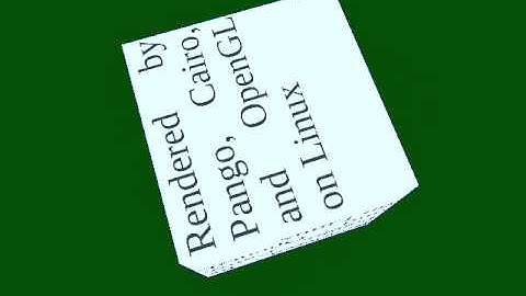 Rendering with Pango, Cairo, and OpenGL