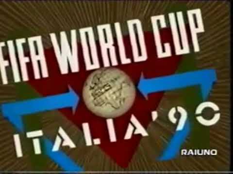 Заставка чемпионата мира по футболу 1990 года. ITALIA 90.