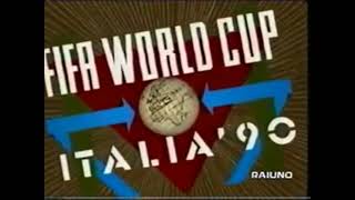 Заставка чемпионата мира по футболу 1990 года. ITALIA 90.