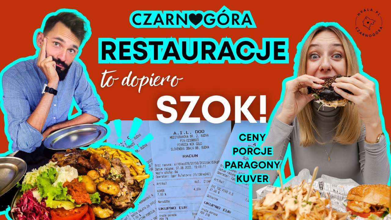 Restauracje w Czarnogórze: ceny, porcje, paragony i kuver – SZOK dla turystów!