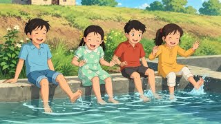 Kabeet Ka Ped, Gaon Ki Chuttiyan Aur Lal Tractor | Ghibli Style | Hindi Cartoon Story screenshot 1