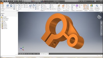CAD Drawing with INVENTOR AUTODESK (AutoCAD) TUTORIAL 2, Exercises EMO1601 (Mechanical Engineering)