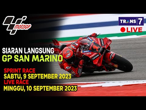 JADWAL SIARAN LANGSUNG SPRINT RACE MOTO GP MALAM INI SERI 12 2023 GP SAN MARINO LIVE TRANS 7