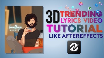 New Trending 3D Lyrics video editing like Ae || Node video Tutorial in telugu || Abhi Tech Icon