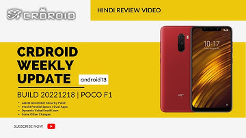 crDroid v9.0 WEEKLY UPDATE | Build 20221218 | Android 13 | Hindi Review Video | Avnesh Verma