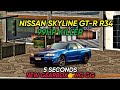 nissan gtr r34  800+kph new best gearbox car parking multiplayer new update 2023
