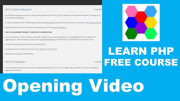 Learn PHP | Opening Introduction