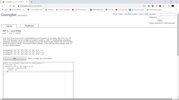 AP-1 (scoreUp) Java Tutorial || Codingbat.com
