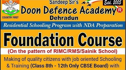 Foundation course at DDA | Class 8th to 12th | Limited Seats | Registration Open for 2024-25 Batch