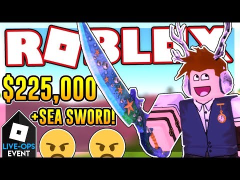 Live Ops How To Get The Sea Sword And 225k Cash In Shark Attack Roblox Conor3d Let S Play Index - cool code for the poke skin in arsenal roblox conor3d