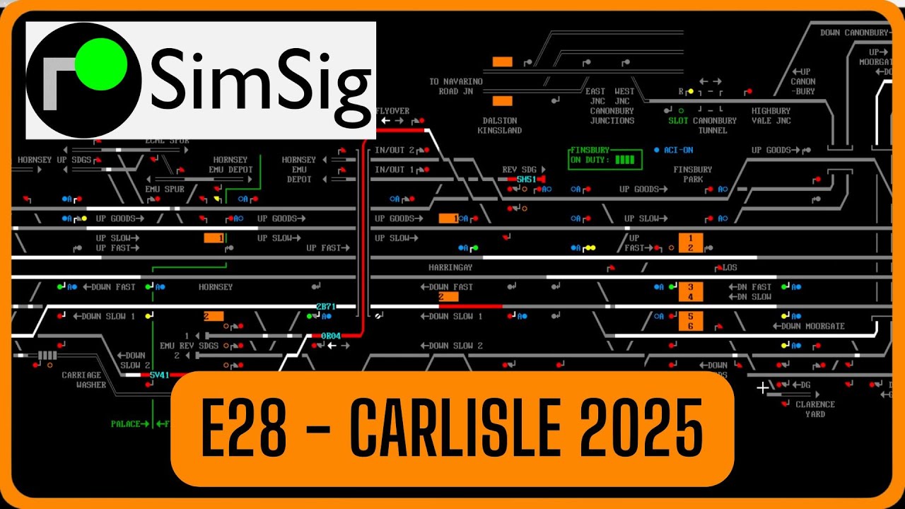 SimSig - Carlisle 2025 Fahrplan - YouTube
