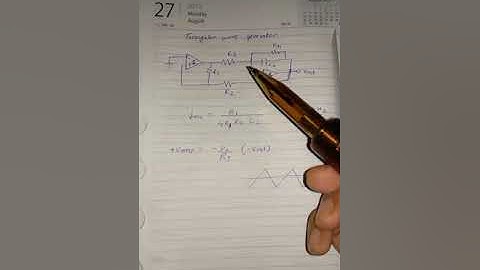 Design steps for triangular waveform generator