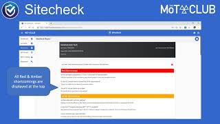 The Mot Club - Sitecheck - How To View Your Site Reports