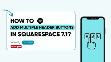 How to add multiple Header Buttons in Squarespace 7 1